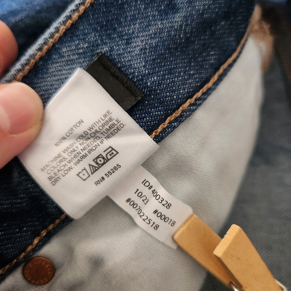 Express High Rise Wide Leg Jeans Women's Size 10 Reg - Picture 7 of 10